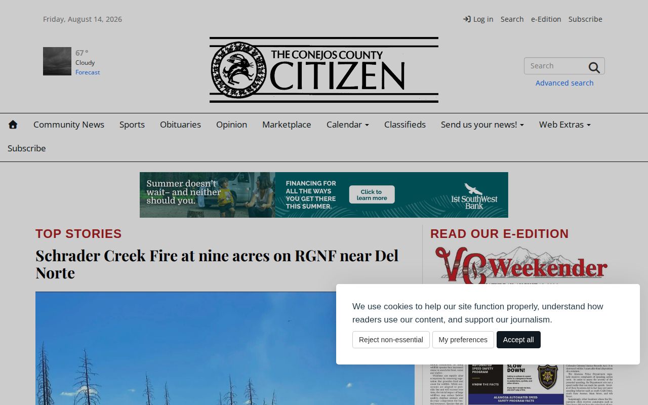 Conejos County Citizen arrest news archive landing page